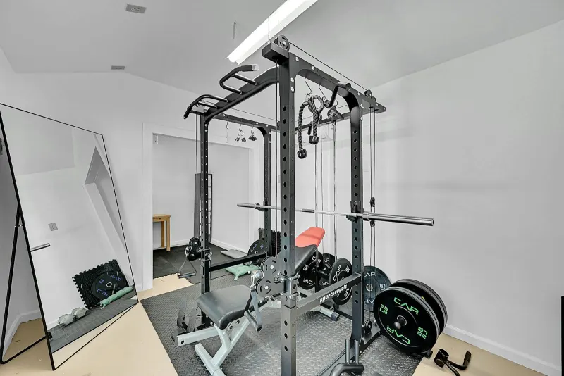 Private workout area