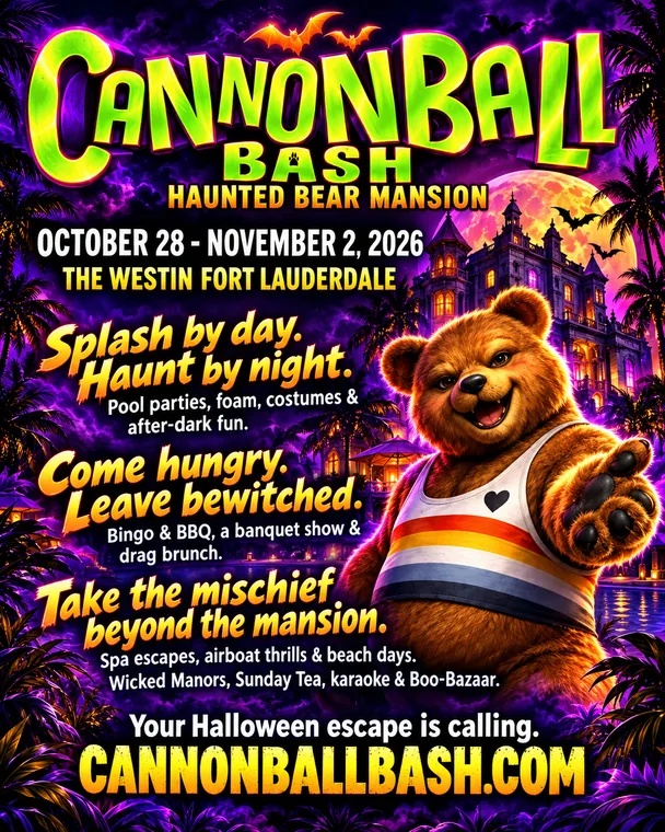 Cannonball Bash: Haunted Bear Mansion, October 28 to November 2, 2026 at The Westin Fort Lauderdale